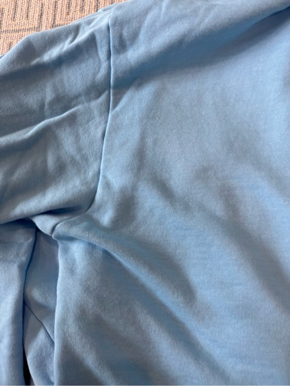 Like new Aviator Nation Light Blue Zip Hoodie with Multi-Stripe Detail - Picture 8 of 9